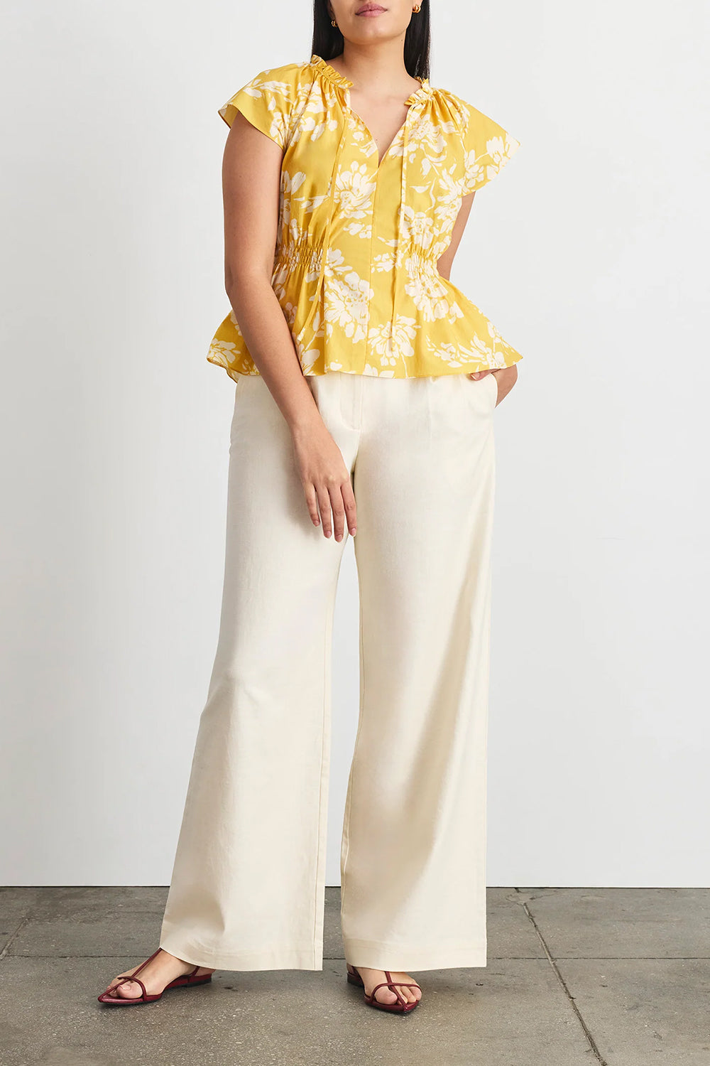 Ivana Top in Buttercup Multi