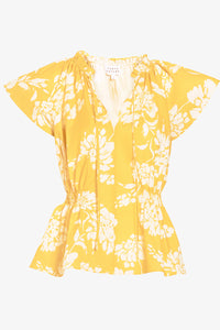 Ivana Top in Buttercup Multi