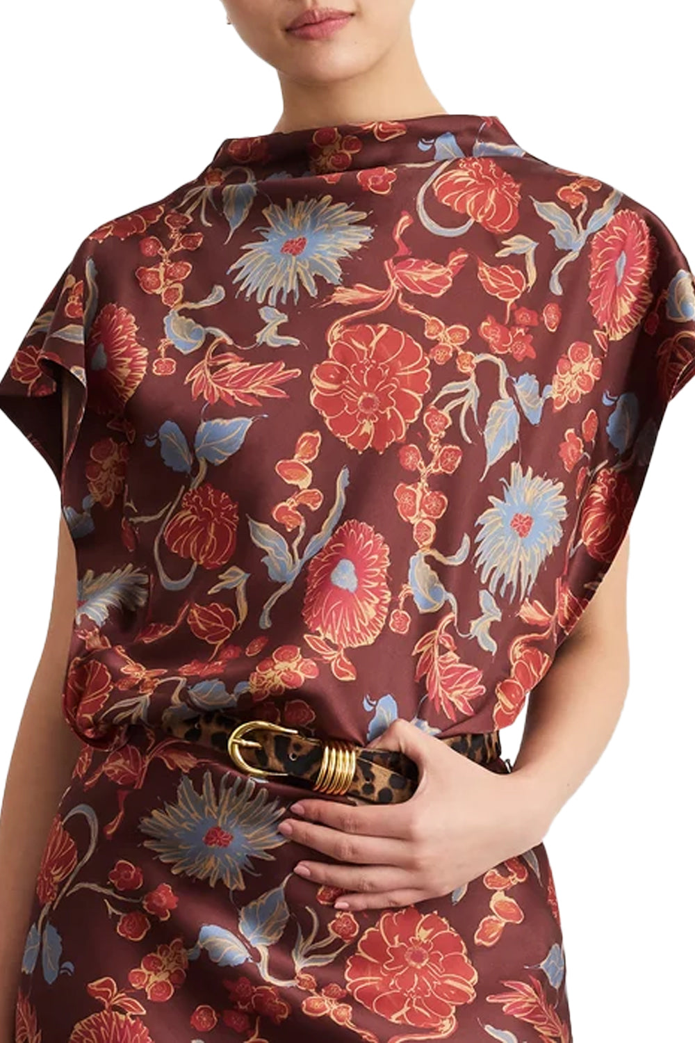 Adrien Top in Deep Redwood Multi