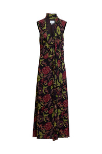 Amelia Dress in Dark Fig Floral