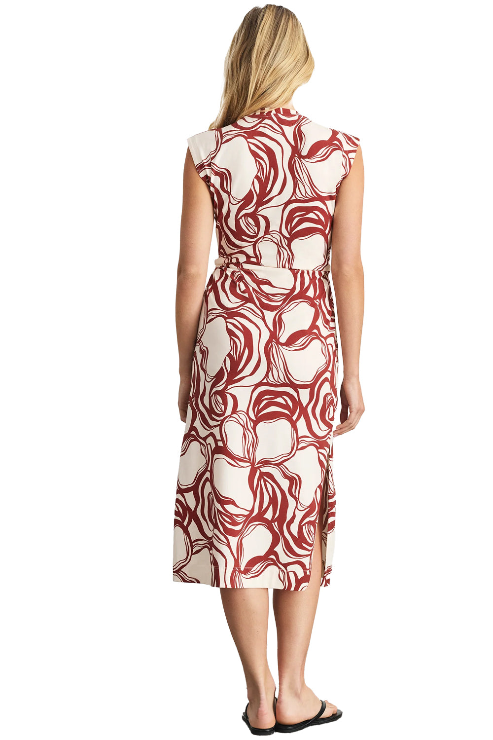 Aurora Dress in Cream Redwood Multi