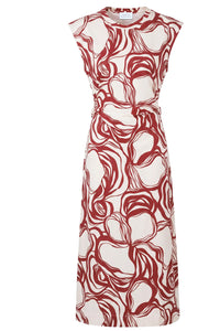 Aurora Dress in Cream Redwood Multi