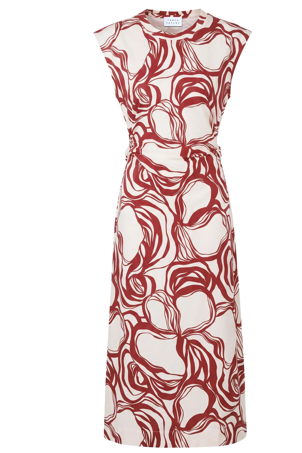 Aurora Dress in Cream Redwood Multi