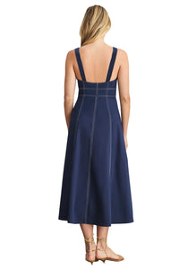 Caprice Dress in Maritime Blue