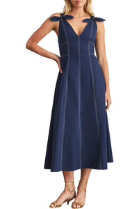Caprice Dress in Maritime Blue