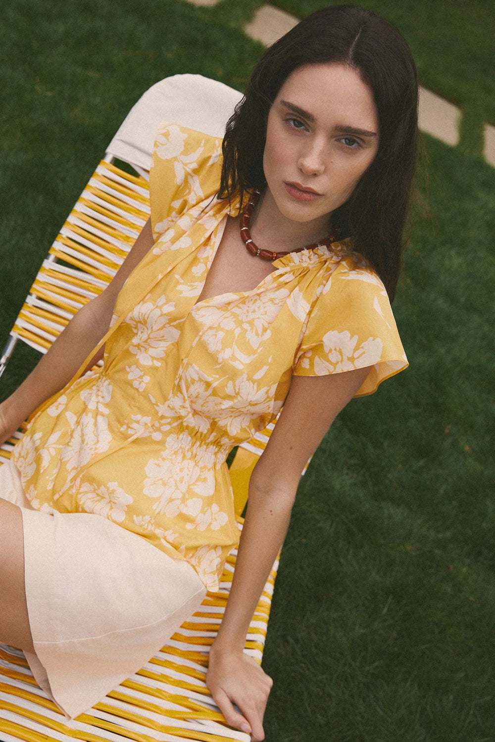 Ivana Top in Buttercup Multi
