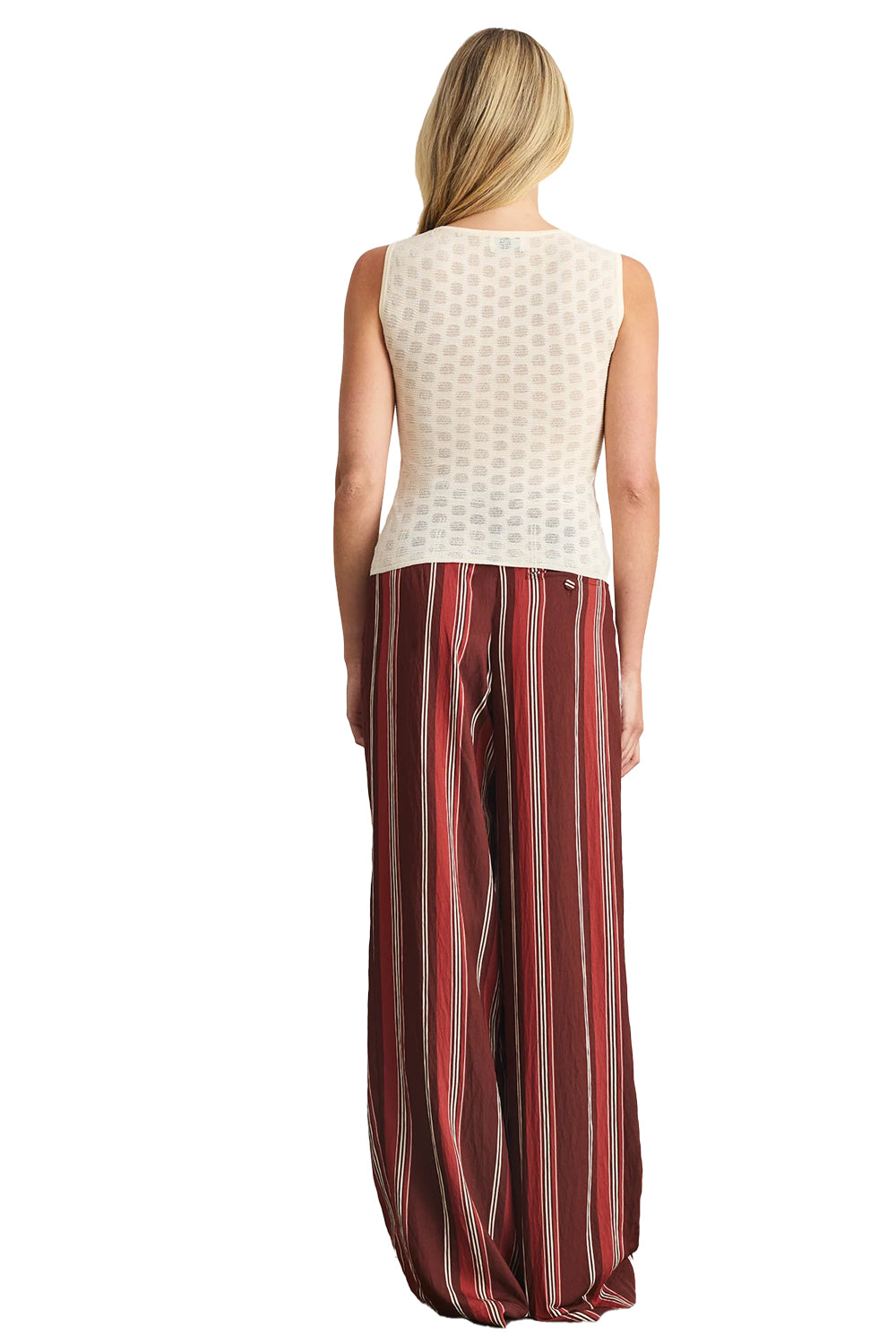 Jodi Pant in Deep Redwood Stripe