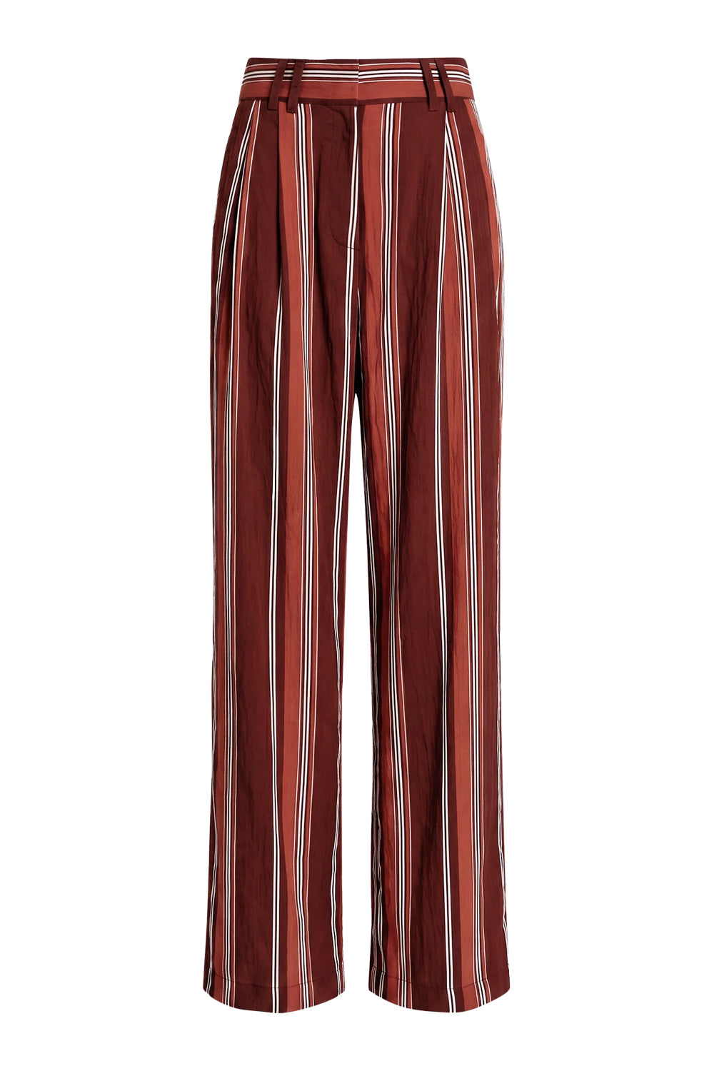 Jodi Pant in Deep Redwood Stripe
