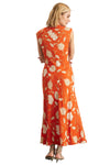 Julia Dress in Tomato Cream Mocha Multi