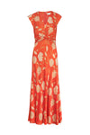 Julia Dress in Tomato Cream Mocha Multi