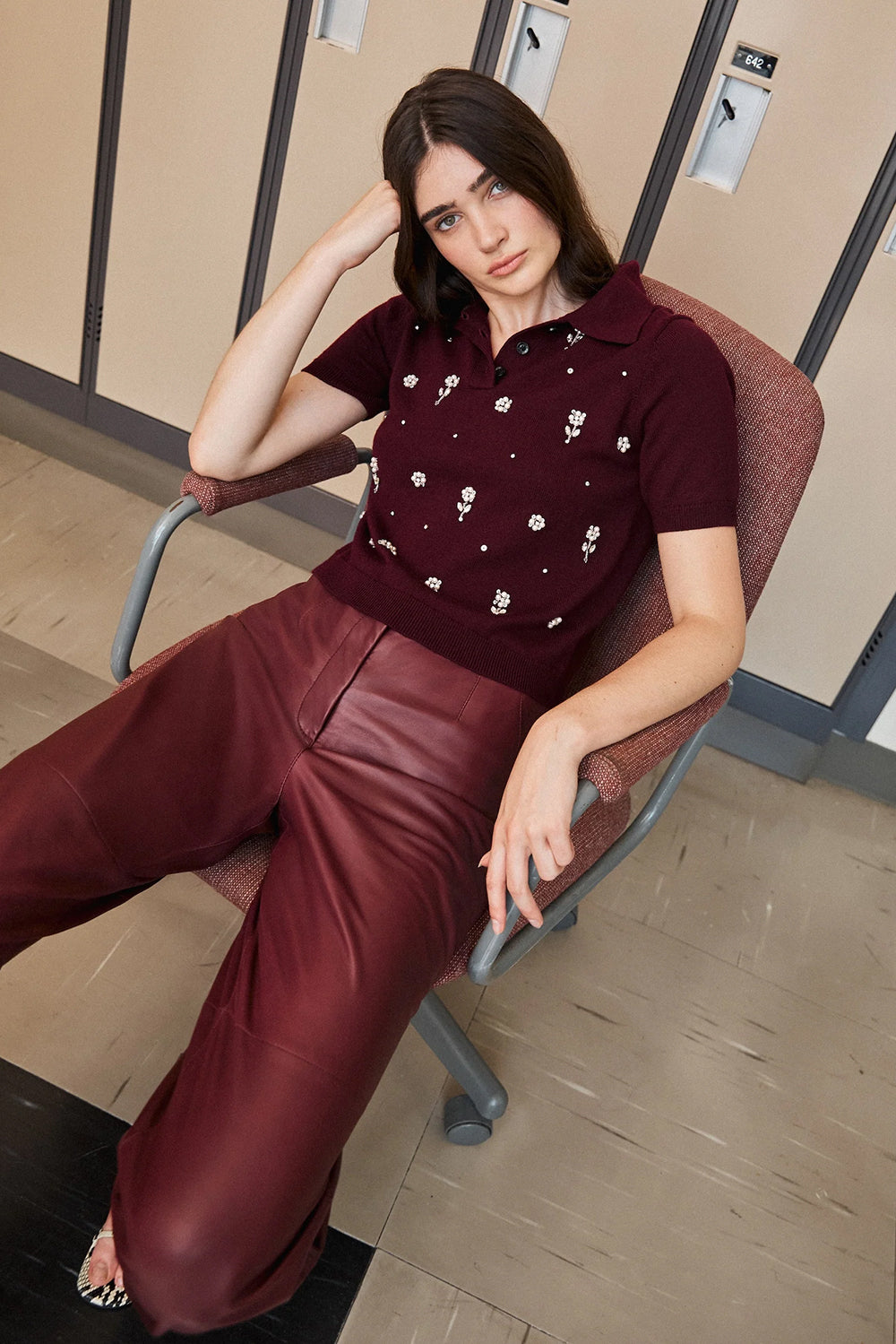 Weston Pant in Mahogany