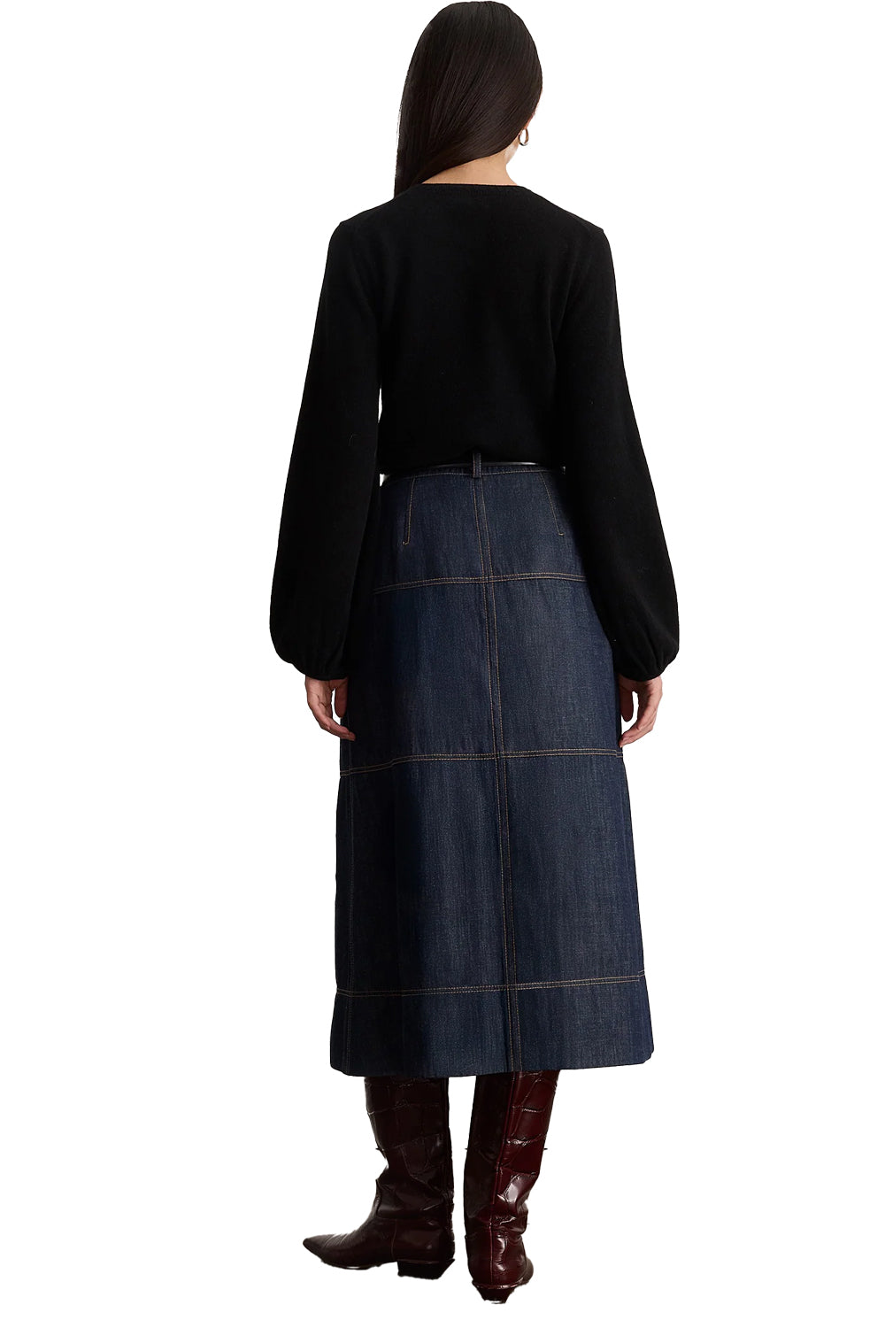 Marina Cashmere Sweater in Black