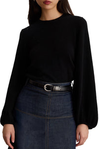 Marina Cashmere Sweater in Black