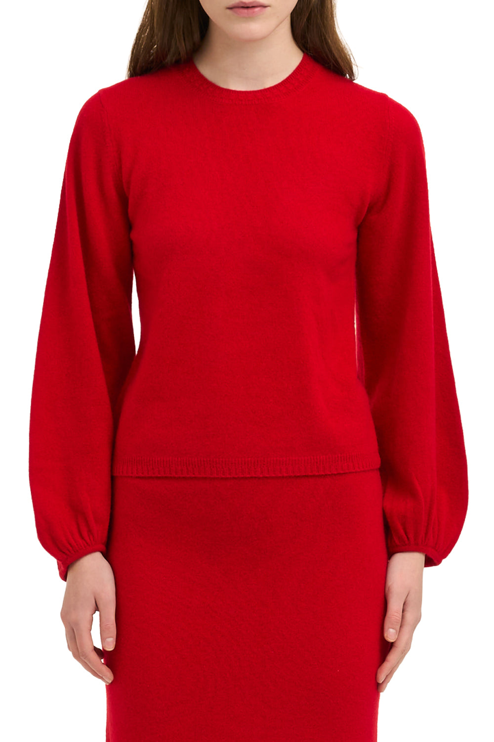 Marina Cashmere Sweater in Scarlett