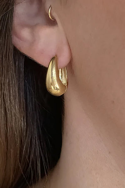 Oriana Hoop Earrings in 14k Gold Vermeil