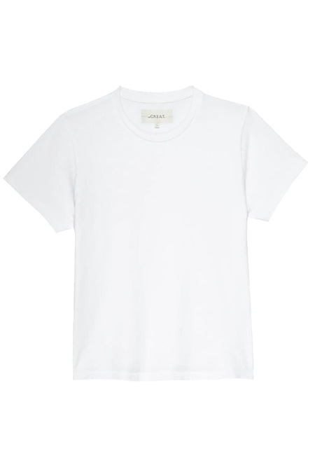 Colleen Crew Tee in White