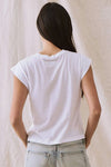 Peak Shoulder Tee in True White