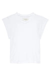 Peak Shoulder Tee in True White