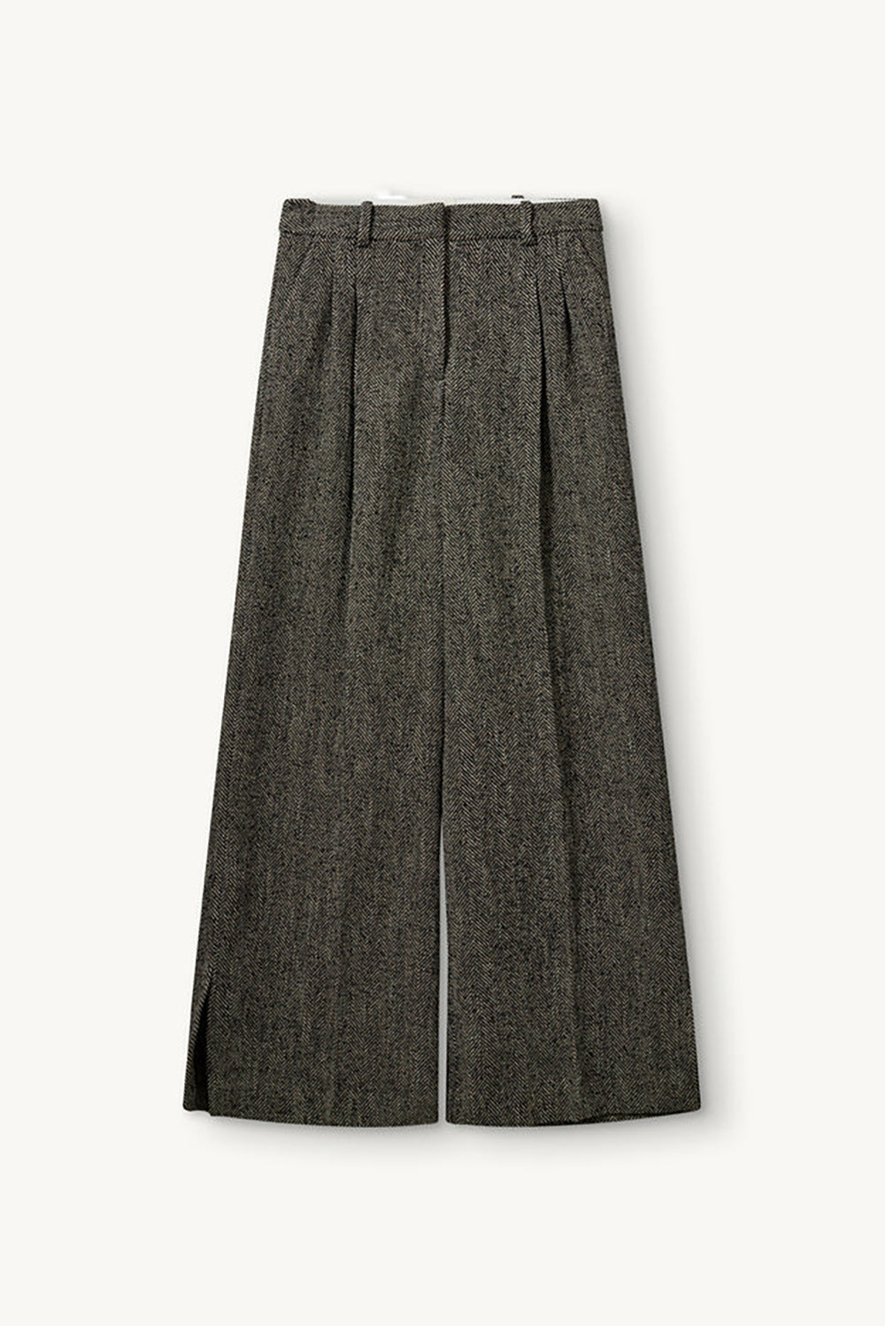 York Pants in Black Brown Herringbone