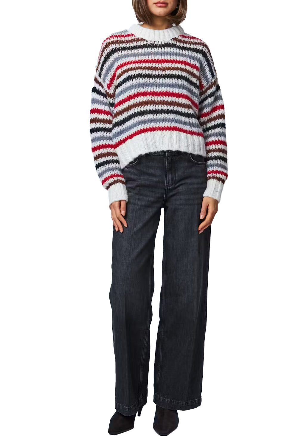 Theodora Sweater in Tundra Stripe