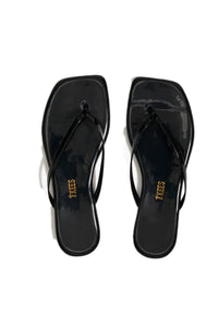 Square Toe Lily Sandals in Licorice