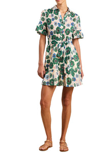 Martinique Dress in Greenhouse Bloom