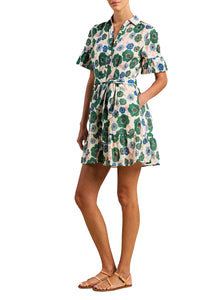 Martinique Dress in Greenhouse Bloom