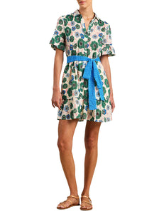 Martinique Dress in Greenhouse Bloom