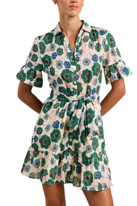 Martinique Dress in Greenhouse Bloom