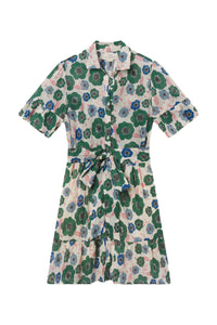 Martinique Dress in Greenhouse Bloom