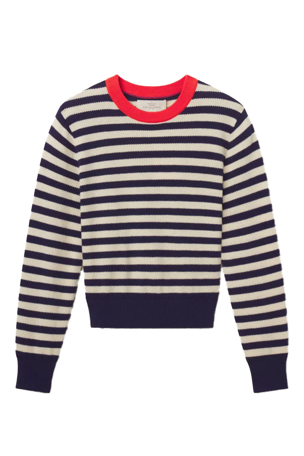Cleo Sweater in Antique White Navy Stripe