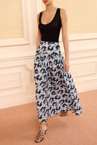 Blanche Jersey Skirt in Ciel