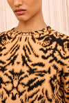 Cade Jacquard Knit Long Sleeve Pullover in Bengal