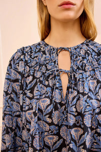 Florelle Cotton Blouse in Zinnia