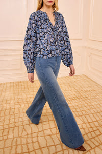 Florelle Cotton Blouse in Zinnia