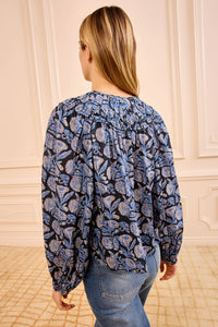 Florelle Cotton Blouse in Zinnia