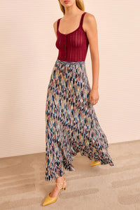 Marceline Multicolor Long Skirt in Oasis