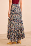 Marceline Multicolor Long Skirt in Oasis
