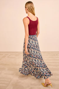Marceline Multicolor Long Skirt in Oasis