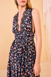 Marguerite V-Neck Gown in Nocturne