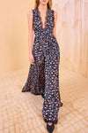 Marguerite V-Neck Gown in Nocturne