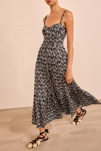 Nadine Cami Midi Dress in Graphite