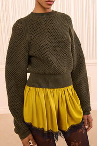 Ronan Knit Pullover in Militaire