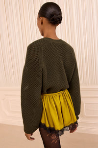 Ronan Knit Pullover in Militaire