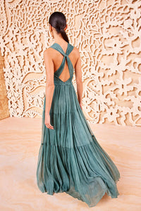 Freesia Gown in Kelp