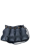 Adira Pleated Wave Mini Crosbody Bag in Noir