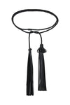 Tassel Belt in Noir