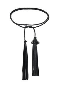 Tassel Belt in Noir