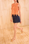 Bonnie Sleeveless Knit Top in Tulip