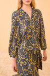 Brea Long Sleeve Blouse in Luna